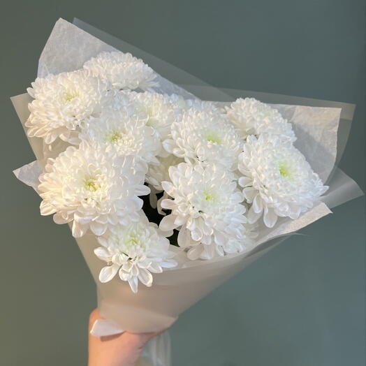 Букет из белой кустовой хризантемы (Б3)