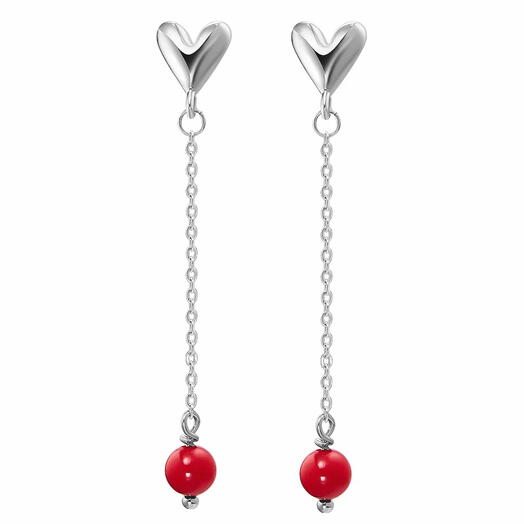 Серьги FLIRTY RED LONG