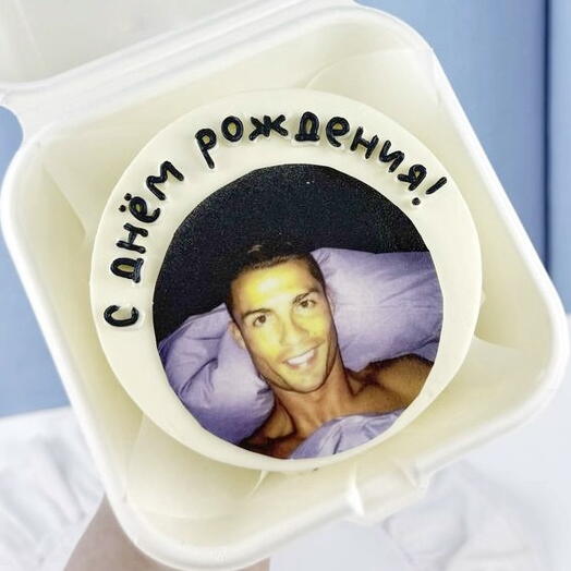 Бенто торт смешной на день рождения "Роналду"