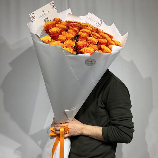 Букет из огненных роз 🧡