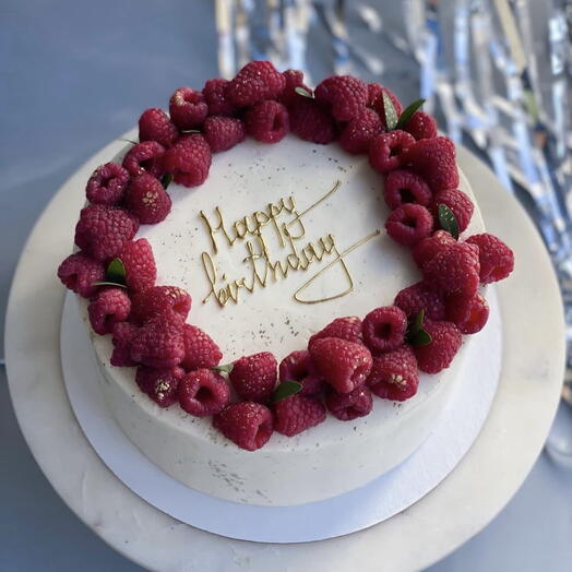 Торт happy birthday с ягодами 2 кг