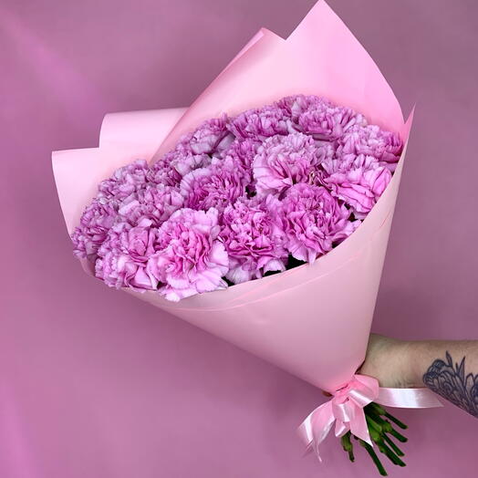 Розовые диантусы 17