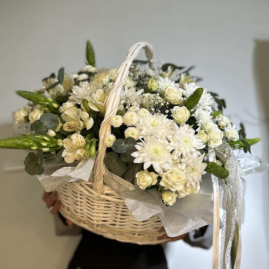 Корзина с цветами 345