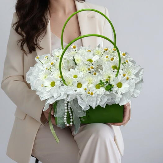 Летний, обьемный букет «Теплая свежесть»🌿