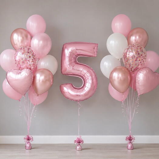 Шары на день рождения девочке 5 лет