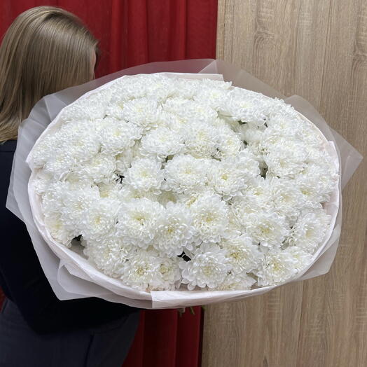 Букет из 21 кустовой хризантемы