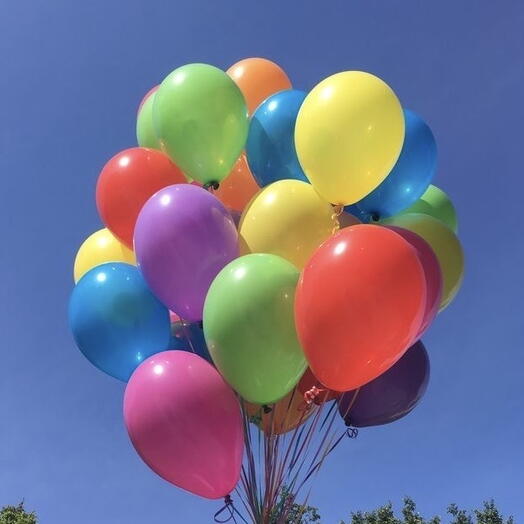 25 разноцветных шаров 🎈