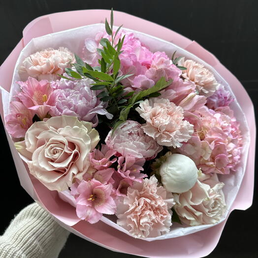 Букет Розовое мороженое
