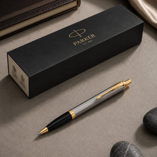 Шариковая ручка Parker IM Metal Core Brushed Metal GT