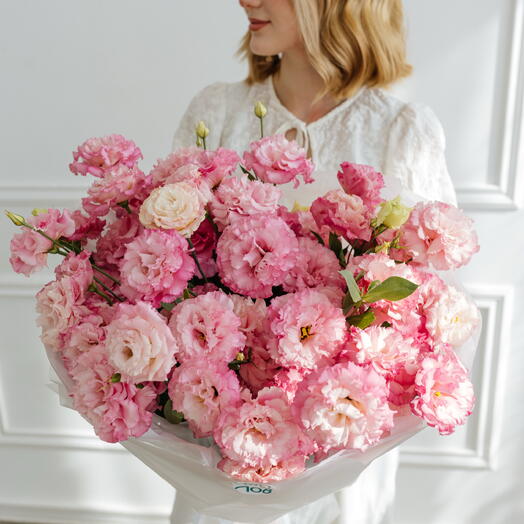 Розовое облако 🌸 с эустомой