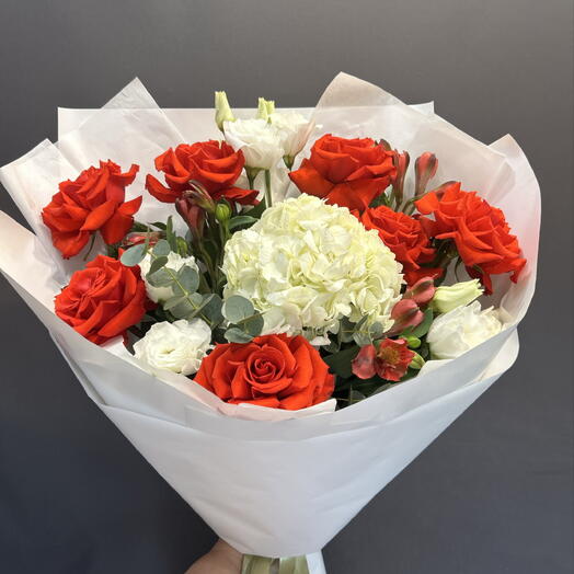 Букет 💐 роз жгучее сердце