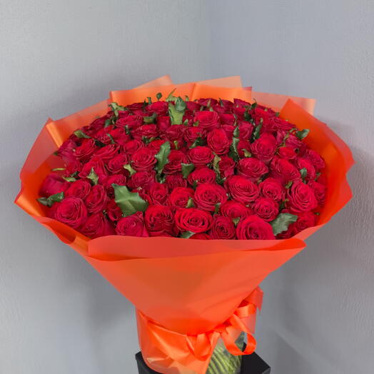 Королевский букет из 101 красной розы 🌹