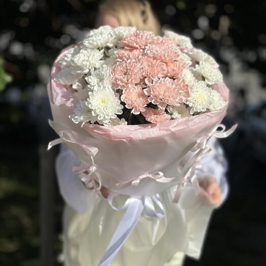 Милый букет хризантем 🎀