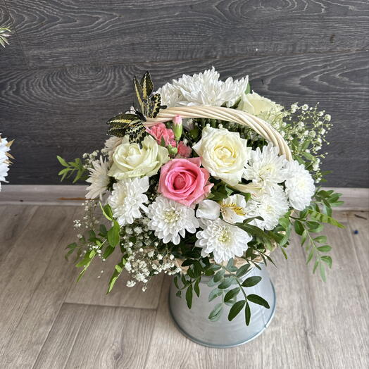 Корзина Малиновый рай💐