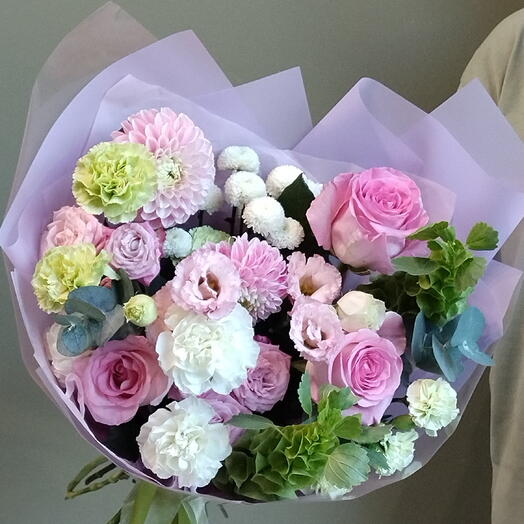 Букет бело-розовый🌸