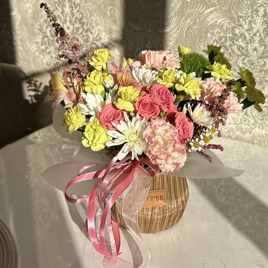 Композиция в кашпо «С любовью»🌸