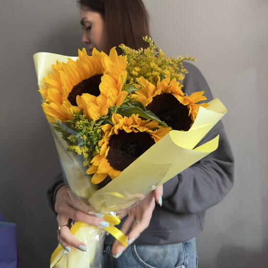Букет подсолнухи 🥰