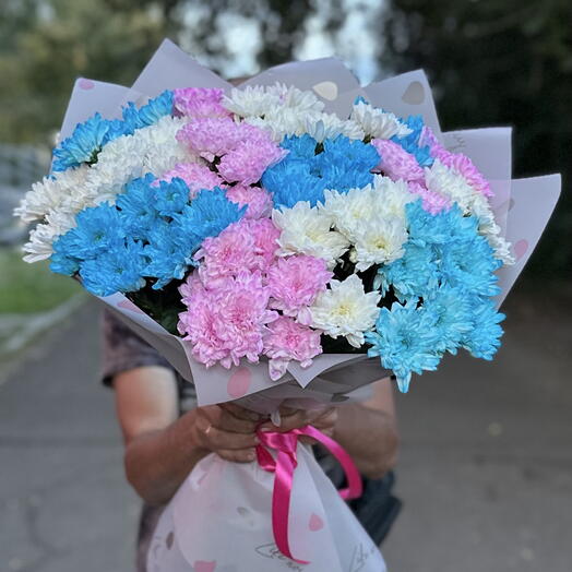 Букет гигант из хризантем