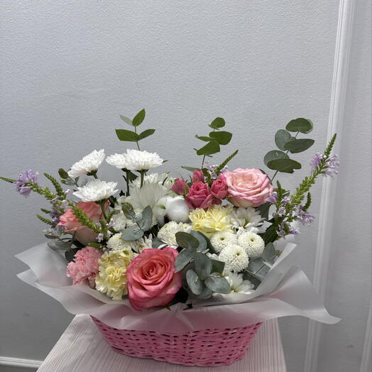 Корзина с цветами💝
