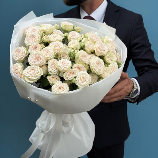 Кустовые пионовидные розы «Жемчужина» 😍♥️