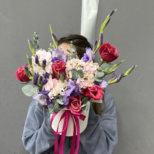 Сиреневые Гладиолусы и Малиновые Розы 💖