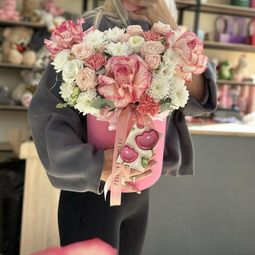 Композиция в коробке 🌸🎀