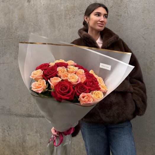 Микс из роз 25 шт