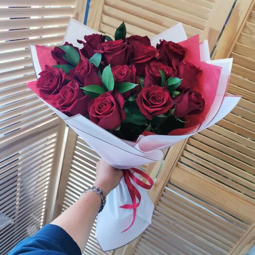 Bouquet de rosas Bordeaux 15