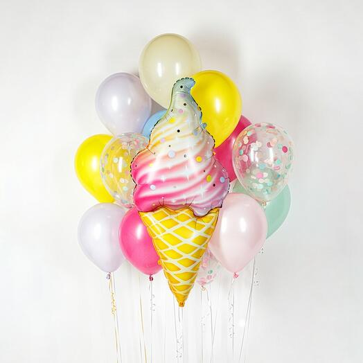 Bouquet of balloons with helium Sweet life of 14 pieces