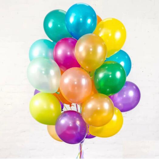 25 bolas de arco iris