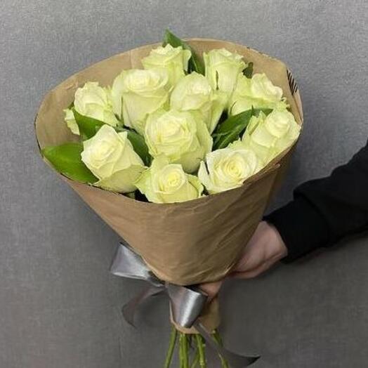 Букет из 11 белых роз