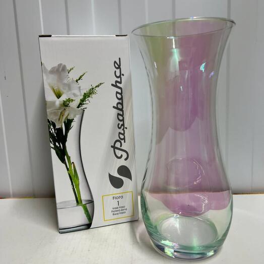 Turquoise vase Height 26.5 cm, diameter 11 cm