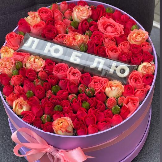 Цветы в коробке💕️