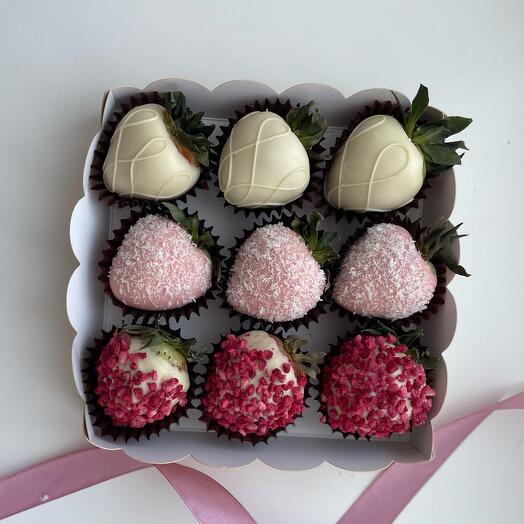 Caja suave de 9 fresas🍓