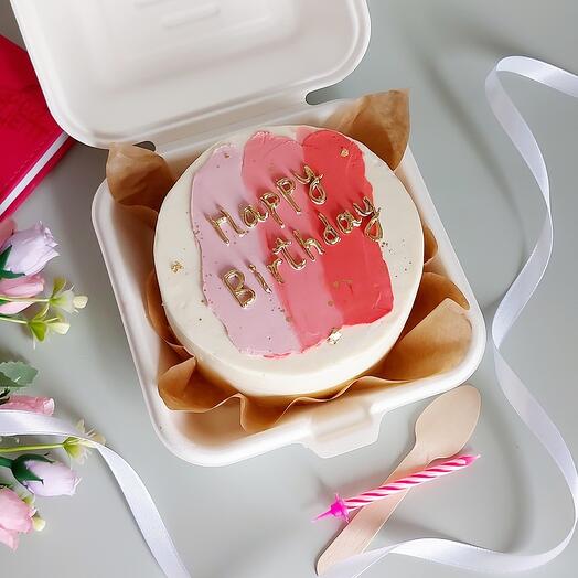 Бенто торт в подарок на день рождения Happy Birthday