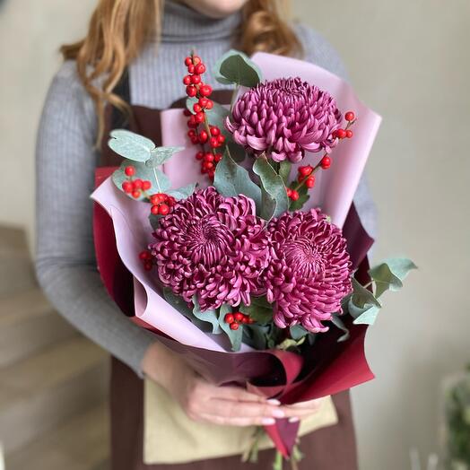 Хризантемы бигуди