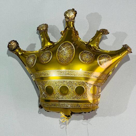 Foil balloon golden crown