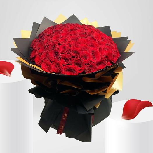 101 Red Roses Bouquet-VD