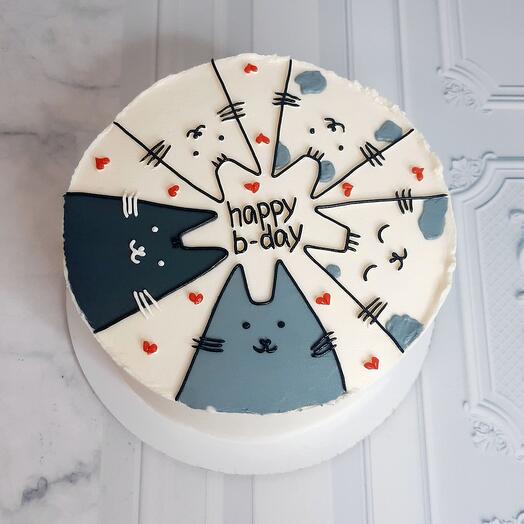 Бенто торт 750гр в подарок на день рождения, happy birthday