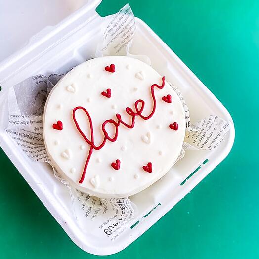 Бенто торт LOVE любимой девушке