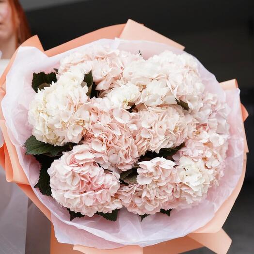 Букет очень нежных гортензий 🥰
