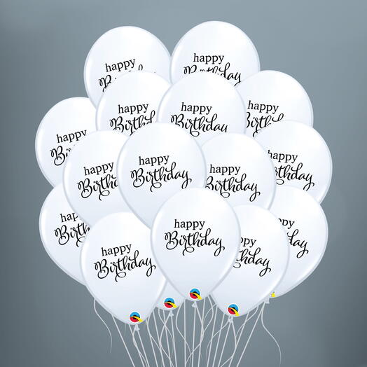 15 Happy Birthday Ballos Set