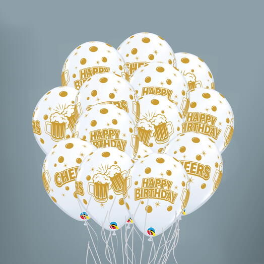 15 Happy Birthday Balloons  set