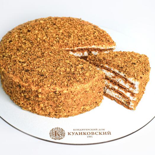 Pastel "miel con nueces" clásico