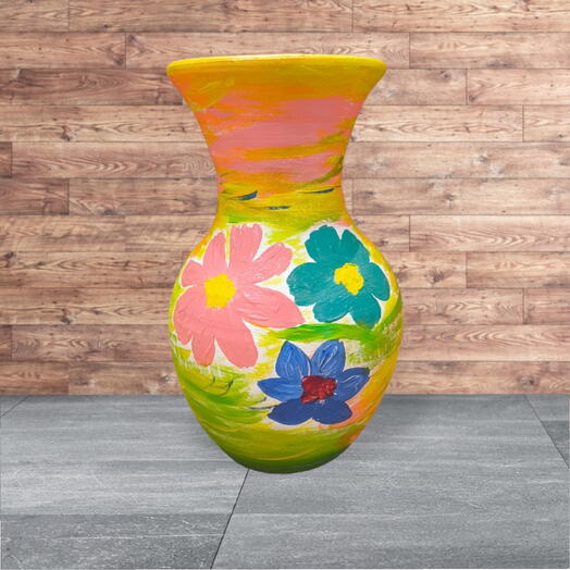 Art Hand Painted Pot/Vase - P003