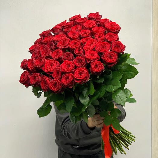 51 red Roses (80cm)
