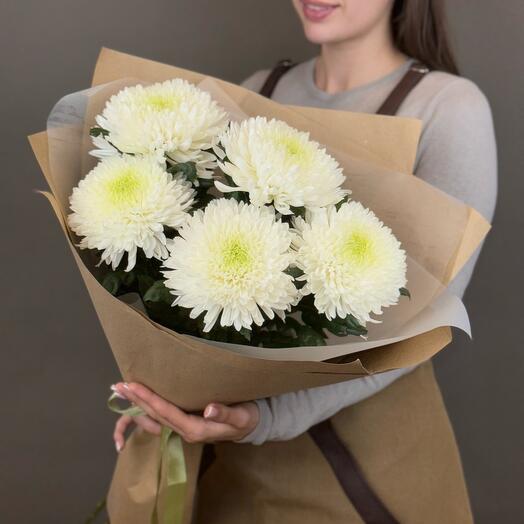 Bouquet of 5 single-headed Chrysanthemums