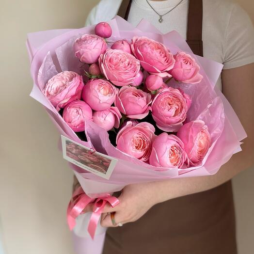 Для блеска её глаз 💕пионовидные розы кустовые «Сильва пинк»🌿