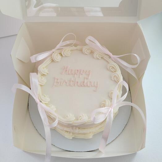 Бенто-торт в стиле ламбет на день рождения "happy birthday"