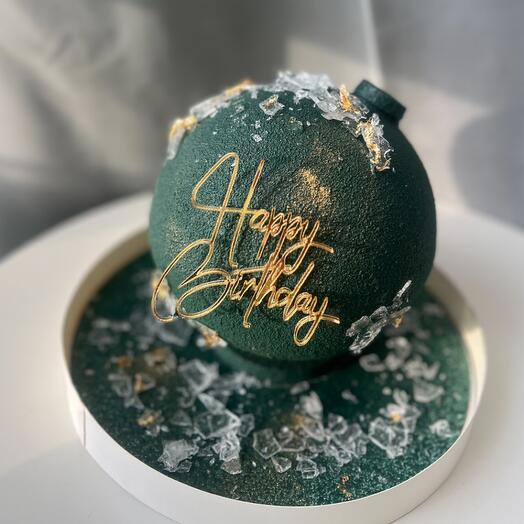 Bomb cake 16 cm with crystals
